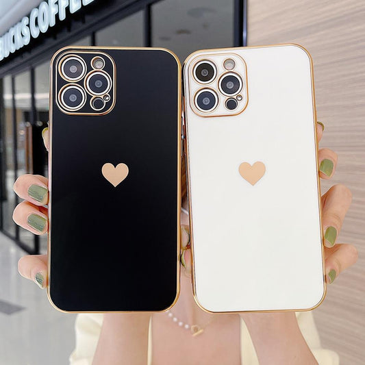 Custodia per iPhone con copertina intera Love Heart