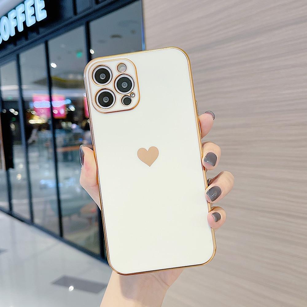 Custodia per iPhone con copertina intera Love Heart