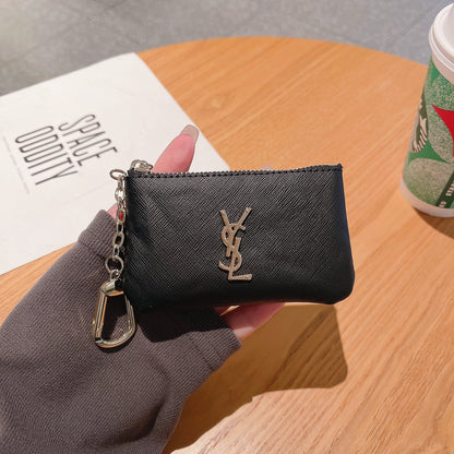 Luxury YS-Inspired Coin Pouches with Keychain