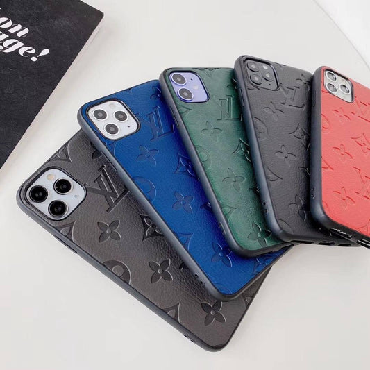 Custodia per iPhone Mono Full Cover in pelle spazzolata