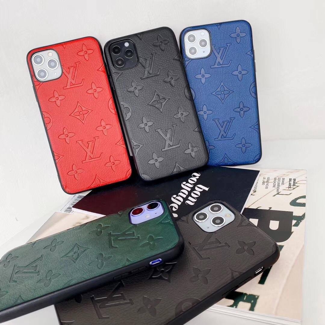 Mono Full Cover Brushed Leather iPhone Case