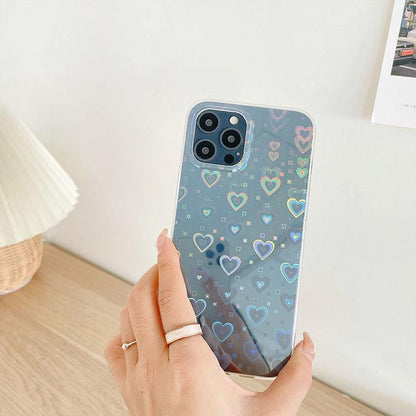 Holographic Heart iPhone Case