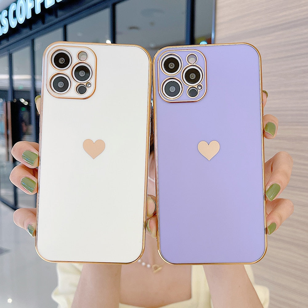 Love Heart Full Cover iPhone Case