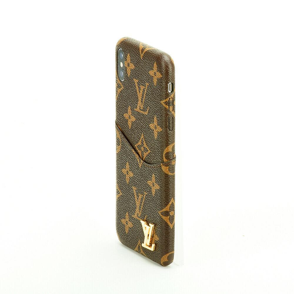 Custodia per iPhone con porta carte monogramma classico