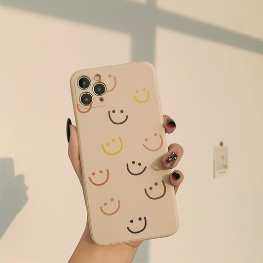 Custodia per iPhone con sorriso felice