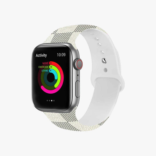 Cinturino Apple Watch | Bianco a quadri 