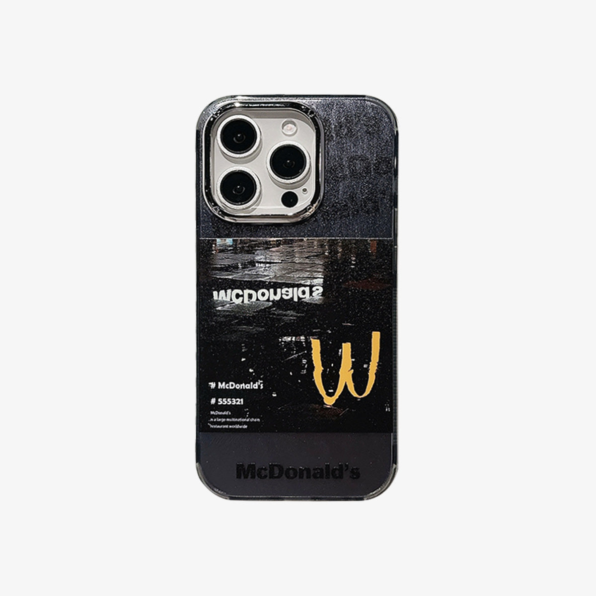 Begrenzte iPhone Case | Fast -Food -Restaurant im Regen