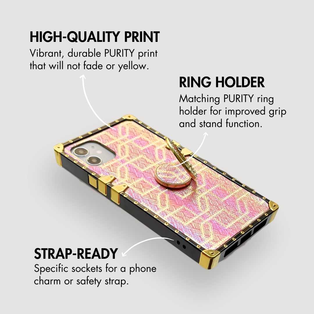 Samsung Case with Ring "Peach"